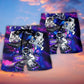 DJ Astronaut Galaxy Stage Beach Shorts Pattern View For Coastal Trips And Outdoor Events