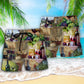 Wine Grape And Cheese Artistic Beach Shorts Print View For Coastal Escapes And Casual Outings