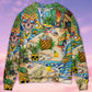 Pineapple Skull Tropical Sweater For Halloween Events Weekend Outings And Creative Gift Giving