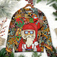 Christmas Hippie Santa And Peace Sweater For Holiday Travel Winter Outings And Cheerful Gift Giving