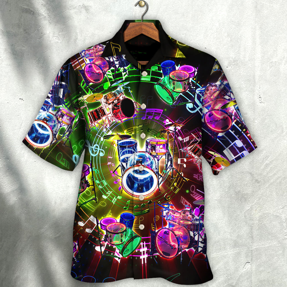Drum Hobby Lifestyle Hawaiian Shirt For Summer Events And Casual Outdoor Wear