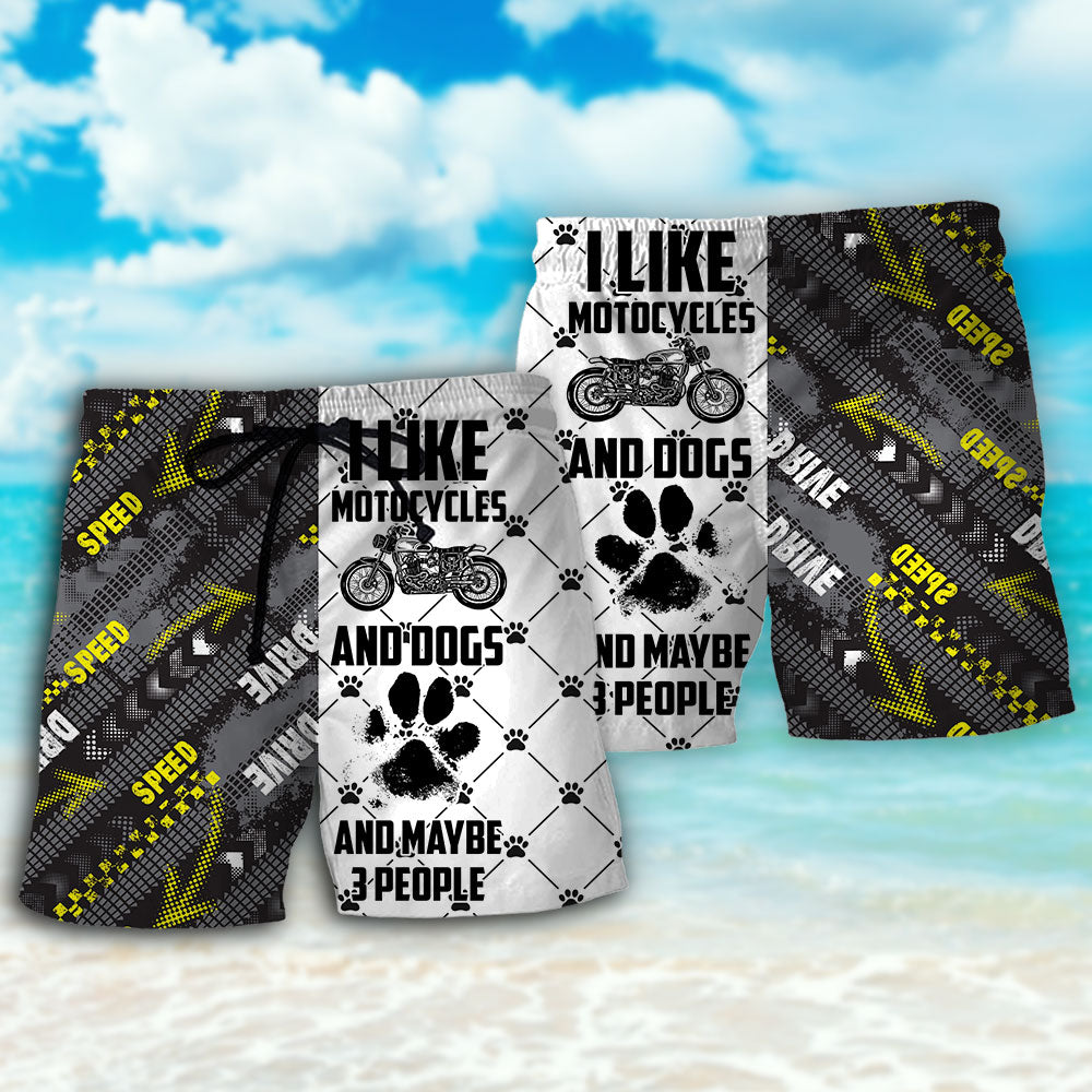 Motorcycle Dog Beach Shorts Pattern Detail For Relaxed Weekends And Thoughtful Gift Giving