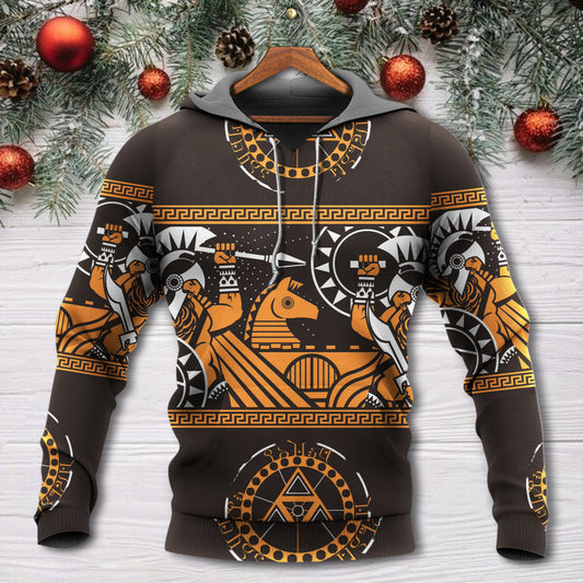Strong Spartan Warrior Spirit Hoodie For Weekend Adventures Casual Style And Relaxed Comfort