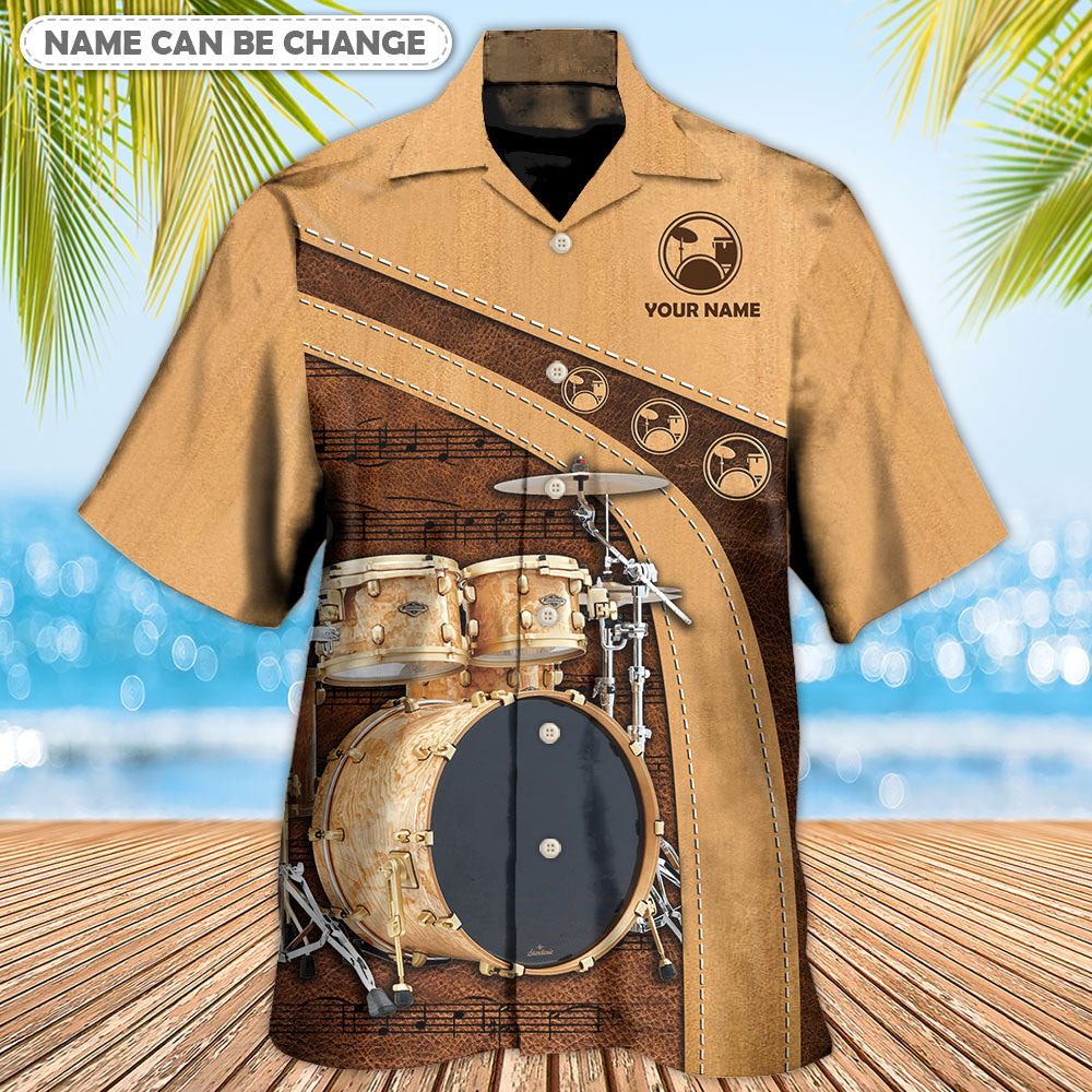 Drum Old Drummer Lady Stick Personalized Hawaiian Shirt For Summer Vacation And Beach Travel