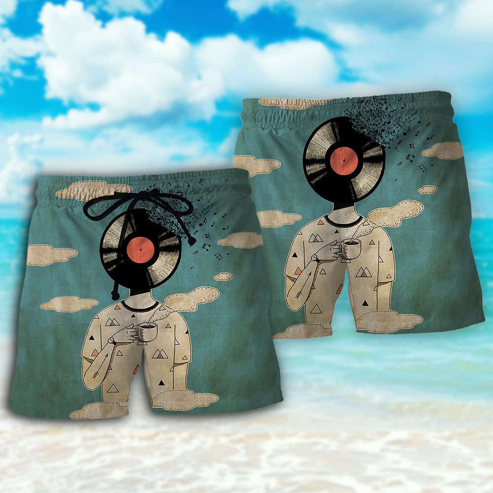 Music Lose Your Mind Soul Beach Shorts Design Detail For Resort And Beach Day Style