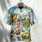 Tropical Parrot Cocktail Vibes Hawaiian Shirt For Summer Events And Casual Outdoor Wear