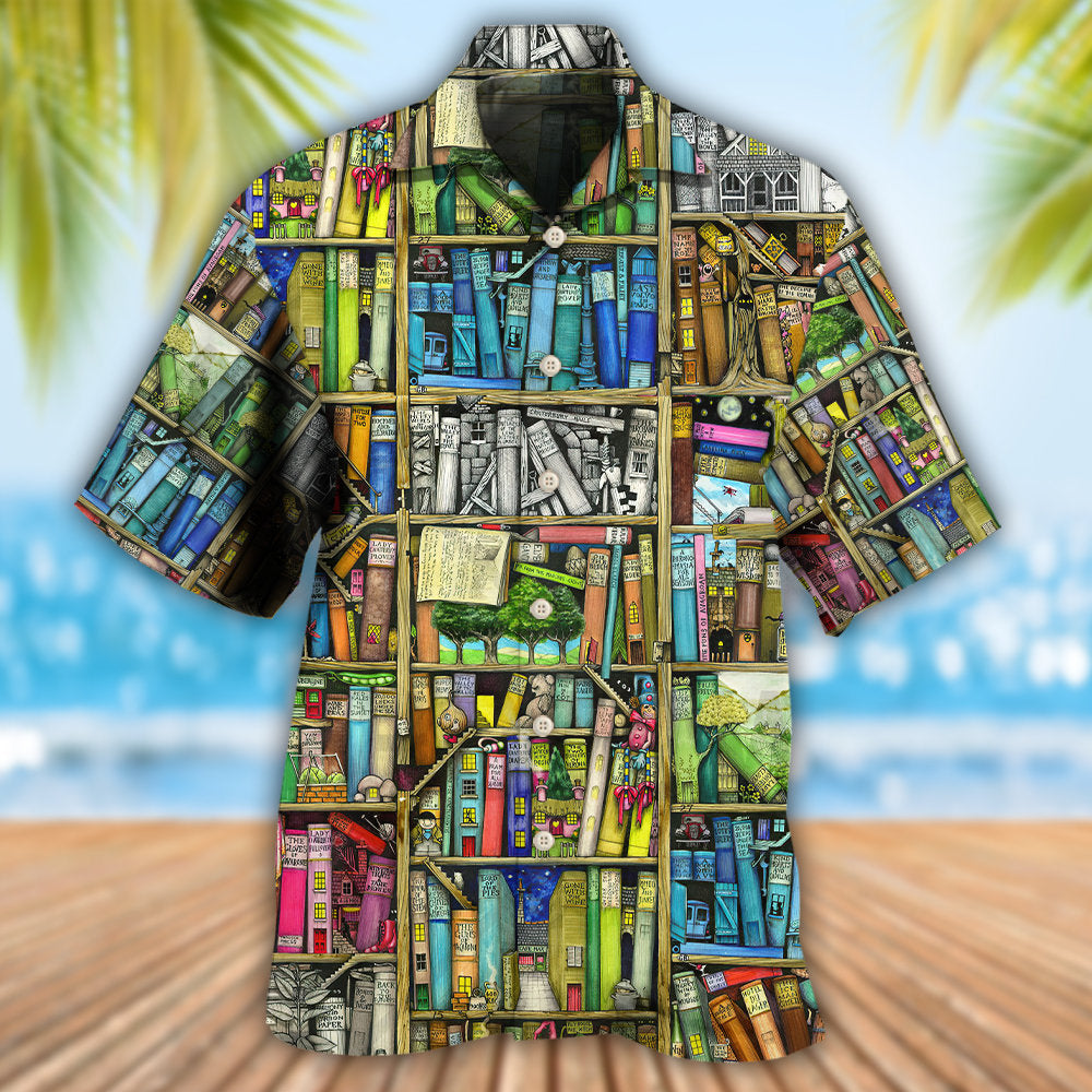 Fantasy Inside Book Hawaiian Shirt Design View For Resort Travel And Thoughtful Gifting