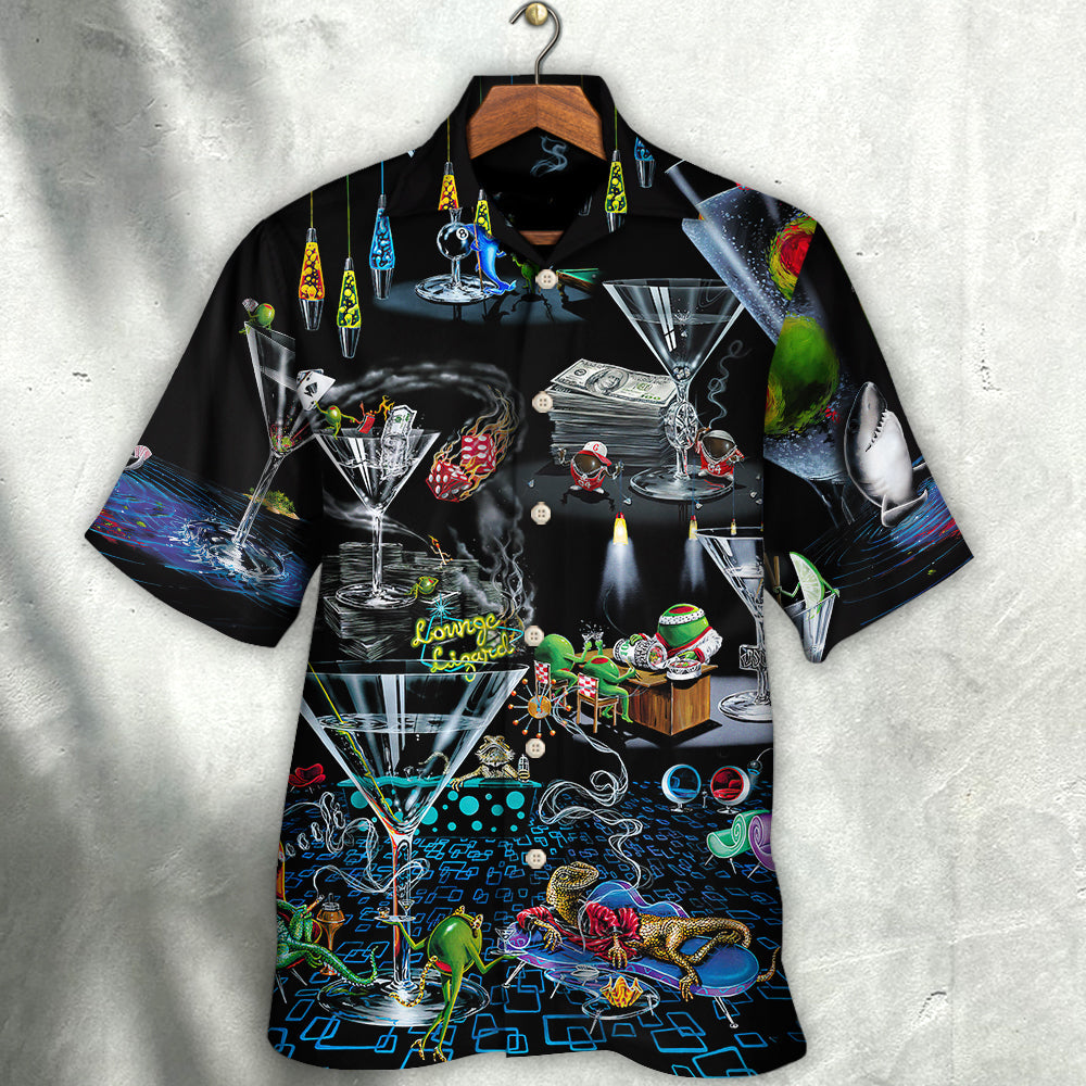 Cocktail Famous Lounge Hawaiian Shirt For Vacation Days And Relaxed Coastal Outings