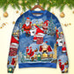 Christmas Rebellious Santa Fun Sweater For Seasonal Parties Cozy Gatherings And Thoughtful Holiday Gifts
