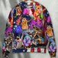 Cat Rocker Independence Day Sweater For Rehearsals Weekend Outings And Expressive Casual Styling