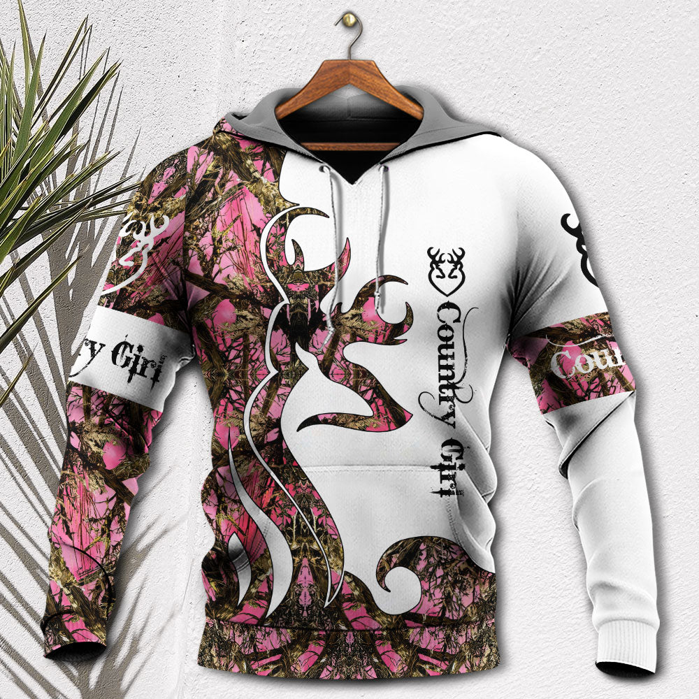 Pink Hunting Country Girl Camo Hoodie For Hunting Enthusiasts Daily Wear And Weekend Adventures
