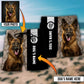 German Shepherd Lovely Dog Personalized Photo Beach Shorts For Warm Weather Travel And Everyday Comfort