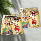 Christmas Santa Pizza Fun Beach Shorts Design View For Poolside Relaxation And Holiday Trips