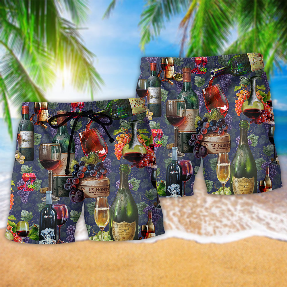 Wine Better With Beach Shorts Design Detail For Food Fans And Vacation Style