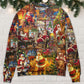 Santa Christmas Happy Holiday Season Of Joy Sweater For Holiday Parties Family Gatherings And Seasonal Gift Giving
