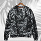 Skull Philosophy Dark Sweater For Art Lovers Holidays Parties And Comfortable Wear