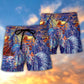 Native Chief Respect Nature Beach Shorts Print Detail For Beach Activities And Vacation Wear