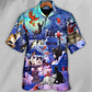 Cats Watching Cardinal Birds Hawaiian Shirt For Summer Vacation Beach Travel And Relaxed Casual Wear