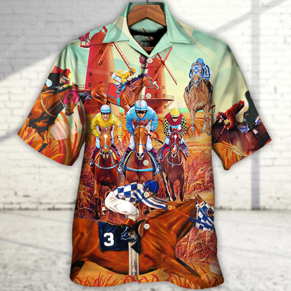 Horse Runs Fast Hawaiian Shirt For Summer Events And Casual Outdoor Wear