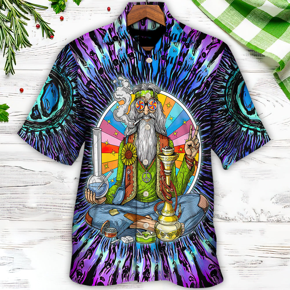 Bohemian Stoner Peace Hawaiian Shirt For Warm Weather Adventures And Everyday Comfort
