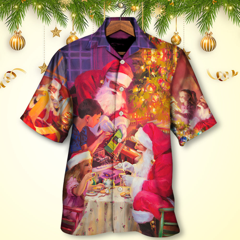 Festive Christmas Story Light Hawaiian Shirt Artwork View For Weekend Travel And Beach Style