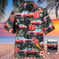 Tropical Car Muscle Leaf Custom Photo Hawaiian Shirt Design Detail For Sunny Adventures And Casual Wear