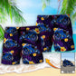 Trooper Motorcycle Tropical Floral Personalized Photo Beach Shorts For Coastal Adventures And Relaxed Summer Wear