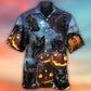 Halloween Dark Cat Hawaiian Shirt Resort Outfit View For Thoughtful Gifting