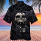 Dark Skull Screaming Underworld's Hand Hawaiian Shirt Design View For Resort Travel And Thoughtful Gifting