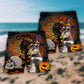 Schnauzer Halloween Dog Beach Shorts Pattern Detail For Summer Adventures And Comfortable Resort Style