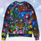 Christmas Dragon Light Fantasy Sweater For Festive Parties Family Photos And Comfortable Seasonal Wear