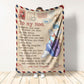 Mom Dear Mom Love Letter Flannel Blanket For Cozy Bedroom Sofa Decor