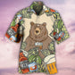 Bear Drink Bourbon Hawaiian Shirt Pattern View For Lightweight Everyday Style