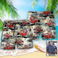 Truck Driver Tropical Beach Personalized Photo Beach Shorts For Beach Trips And Relaxed Vacation Styling