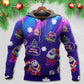 Neon Santa Party Christmas Hoodie For Christmas Events Holiday Travel And Comfortable Casual Outfits