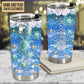 Turtle And Sand Beach Clay Art Personalized 20 Oz Tumbler For Coffee Travel And Daily Drinks