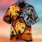 Halloween Spooky Ghost Pumpkin Hawaiian Shirt Summer Design Detail For Thoughtful Gifting