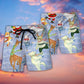 Christmas Ice Skating Party Animals Beach Shorts For Festive Outdoor Style
