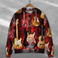 Halloween Abstract Guitar Sweater For Halloween Events Weekend Outings And Creative Gift Giving