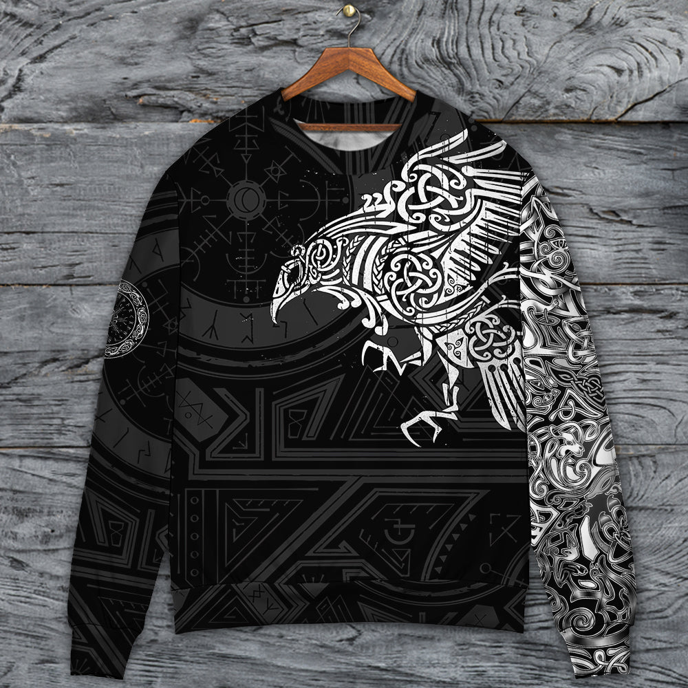 Viking Raven Valhalla Myth Sweater For Outdoor Gatherings Weekend Trips And Bold Casual Styling