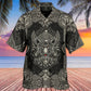 Dark Wolf Line Hawaiian Shirt For Vacation Days And Relaxed Coastal Outings
