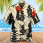Samurai Mountain Sketch Hawaiian Shirt Print Closeup For Resort Wear