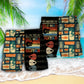 Guitar Never Underestimate Old Man Beach Shorts Design Detail For Casual Warm Weather Outfits