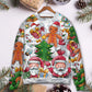 Christmas Santa Cutie Snowman Gingerbread Sweater For Holiday Travel Winter Outings And Cheerful Gift Giving