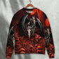 Halloween Skull Dark Night Sweater For Alternative Fashion Events And Thoughtful Seasonal Gifts