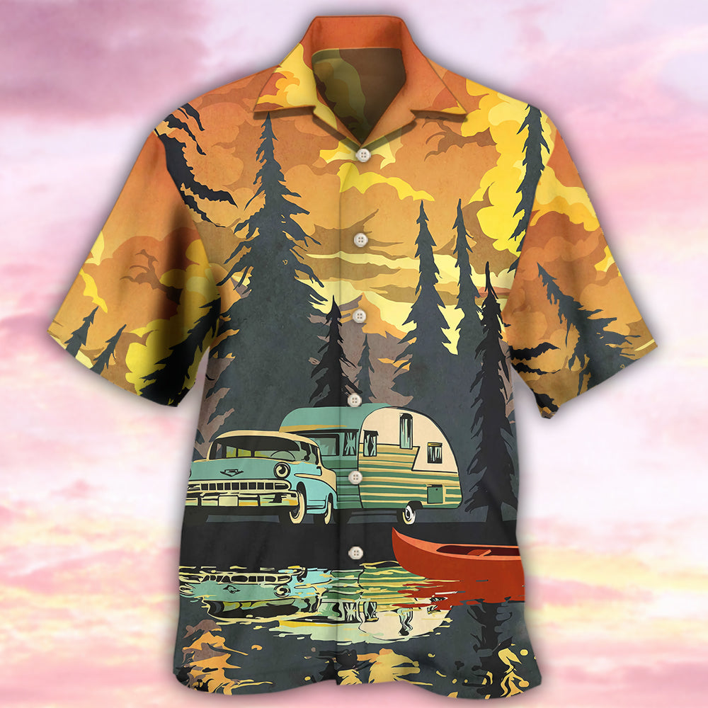 Camping Done Nursing Hawaiian Shirt Design Detail For Sunny Adventures And Casual Wear