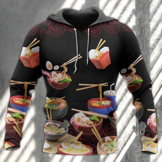 Ramen Fast Food Lover Hoodie For Everyday Streetwear Seasonal Travel And Gift Giving