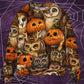 Halloween Owl Pumpkin Sweater For Alternative Outfits Seasonal Events And Everyday Comfort