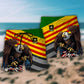 Vietnam Veteran Love Freedom Proud Beach Shorts Artwork Detail For Tropical Travel And Everyday Wear