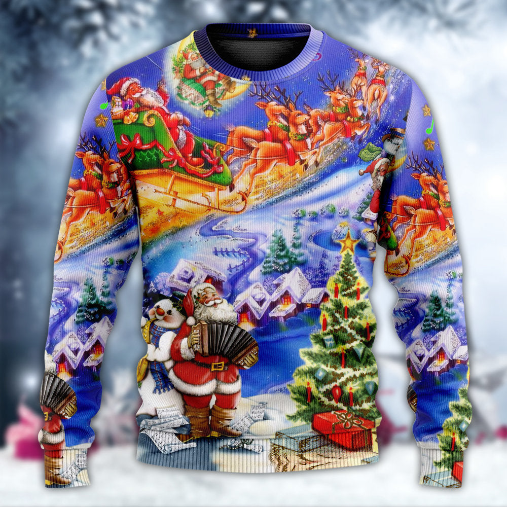 Christmas Santa Holiday Sweater For Festive Events Weekend Outings And Comfortable Winter Style